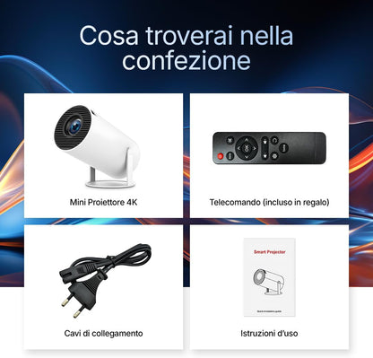 Trendu™ Mini Proiettore Magcubic HY300 con Bluetooth e Wi-Fi